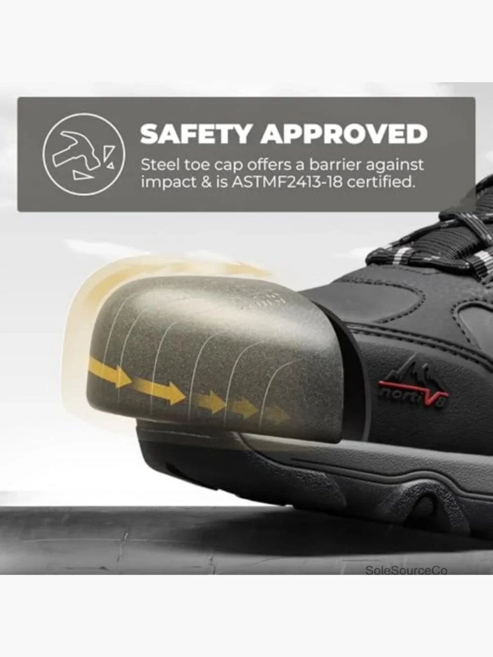 Waterproof Steel Toe Work Boots Slip Resistant Industrial Safety Boots